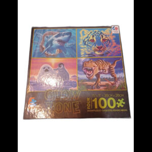 Ceaco Glow Zone 4-in-1 Multipack Jigsaw Puzzles - Animals